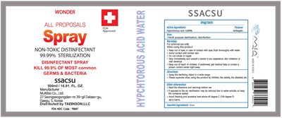 500ml Ndc: 76847-202-01 Label (01 Ssacsu 500ml Label)